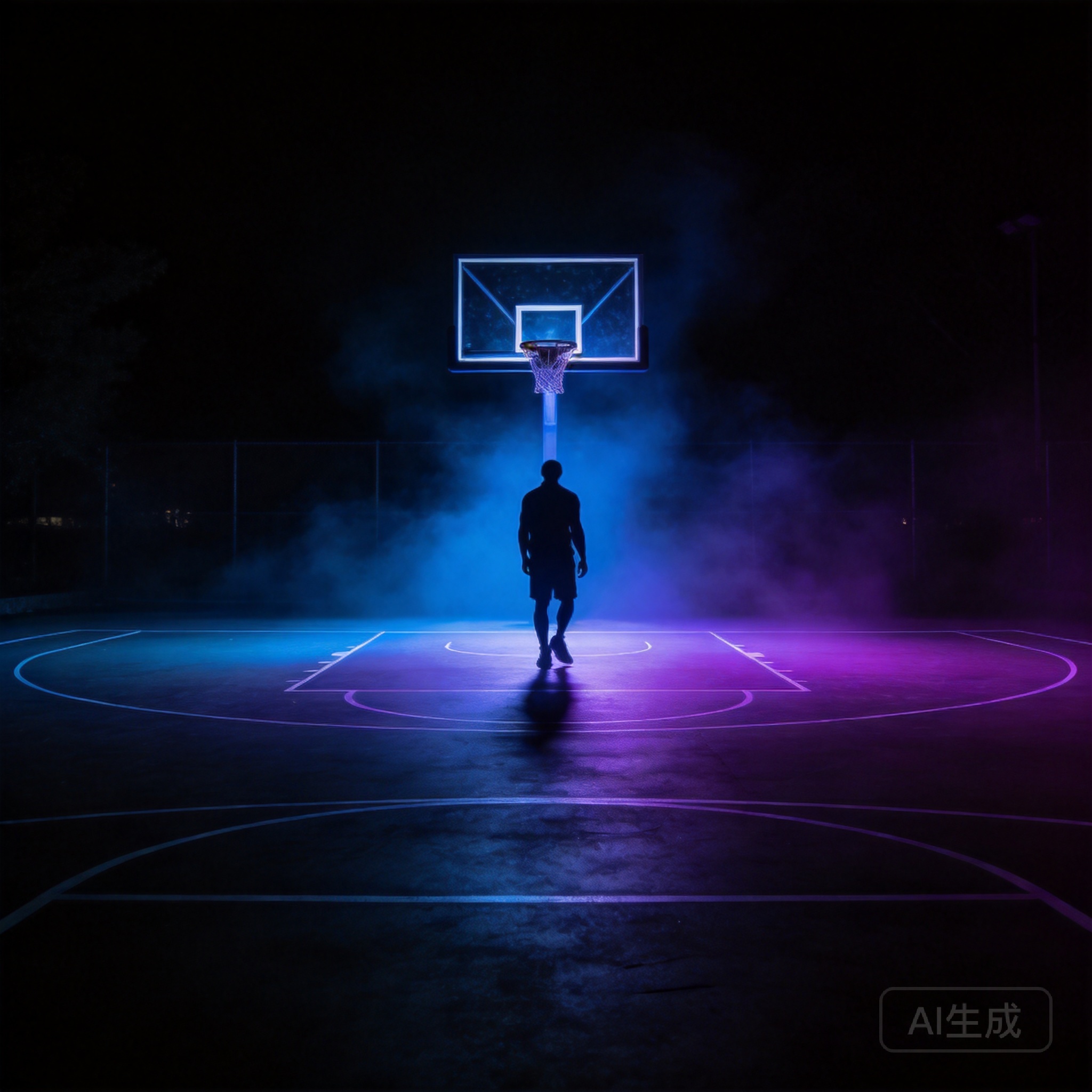 NBA比赛直播主题插画